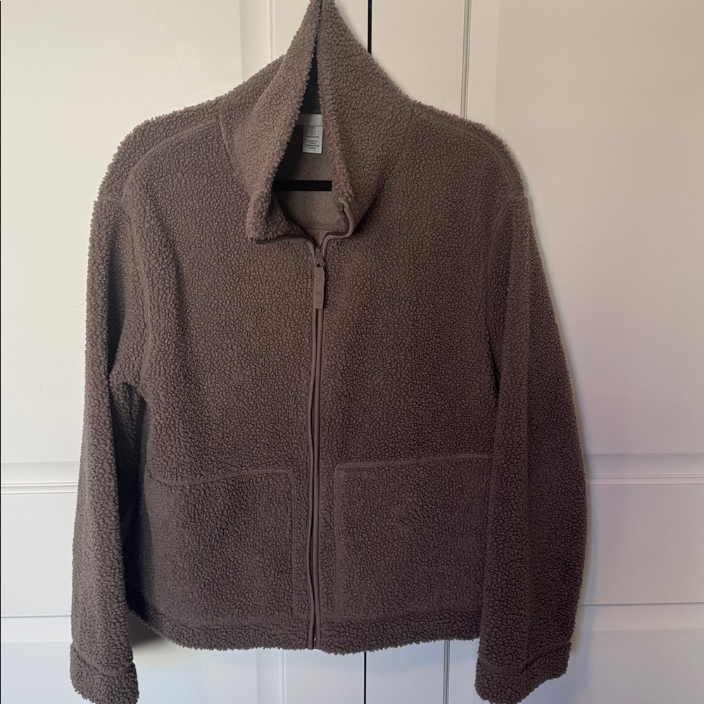 H&M Taupe Sherpa Jacket